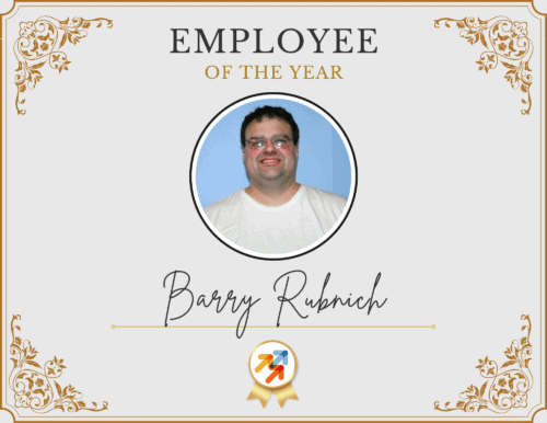 Barry Rubnich is the 2023 Employee of the Year. 