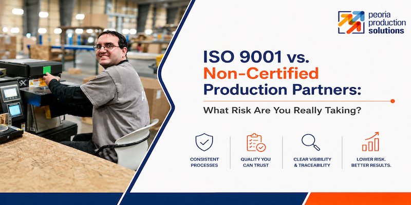 The risk factors between an ISO 9001 vs. Non-Certified Production Partners