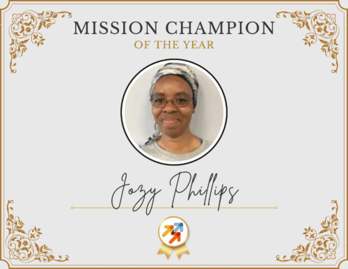 Jozy Phillips is the 2023 Mission Champion of the Year. 