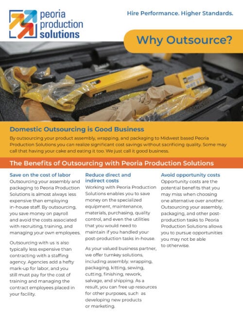 Click here to download the Peoria Production Solutions Outsourcing Brochure