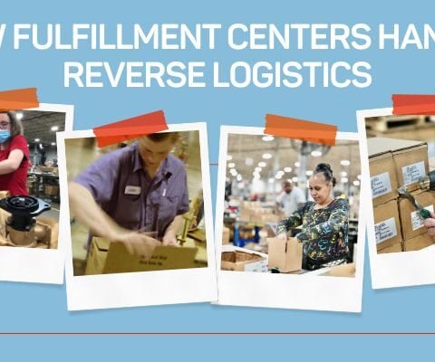 Handling returns through reverse logistics.