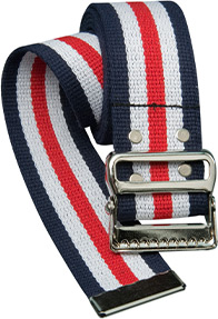 Red, White, and Blue Gait Belts
